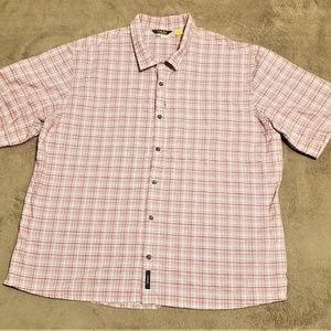 Cabela's CoolMax Seersucker Red/Pink Plaid 2XL